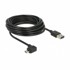 DELOCK USB kabel A-B Micro kutni EASY 5 m dvostrani, crna