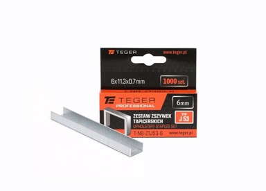EG Set profesionalnih spajalica za tapeciranje (tip J/53) 6/11,3/0,7 mm, 1000 kom.