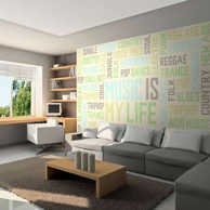 Foto tapeta Mix of music styles 350x270