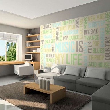 Foto tapeta Mix of music styles 350x270