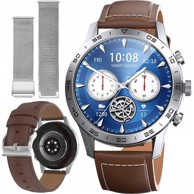 DEXXER Pametni sat LCD Smart Clock Touch IP68, srebrni