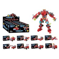 CRYSTALAND Kocke Vozila crvena, mini set, 8/1 asortiman