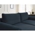 BOBOCHIC PARIS Tamno plava sklopiva sofa od samta 257 cm Lucien, 257x122x90 cm