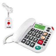 Fiksni žični SOS telefon za starije osobe s dodatnom SOS ogrlicom