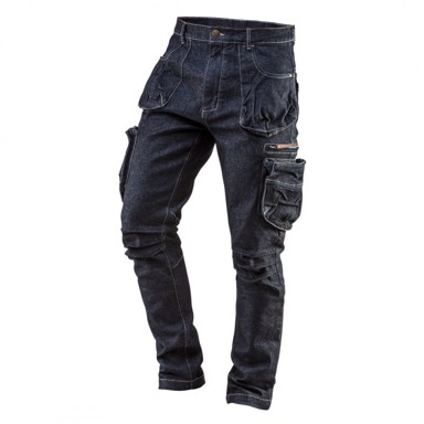 NEO TOOLS Radne hlače DENIM s 5 džepova, S–XXXL, 81-229