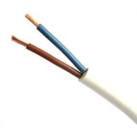 Kućišni kabel H03VV-F OMY 2 x 0,75 100 m, bijeli