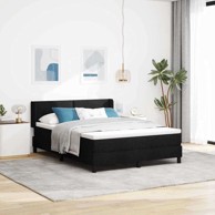 Box spring krevet s madracem, 160x200 cm, crna