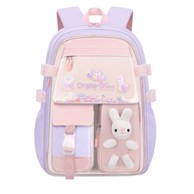 LIVEFY Dječji školski ruksak Rabbit, ljubičasti