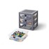 LEGO® Organizator s 3 ladice za odlaganje, sivi