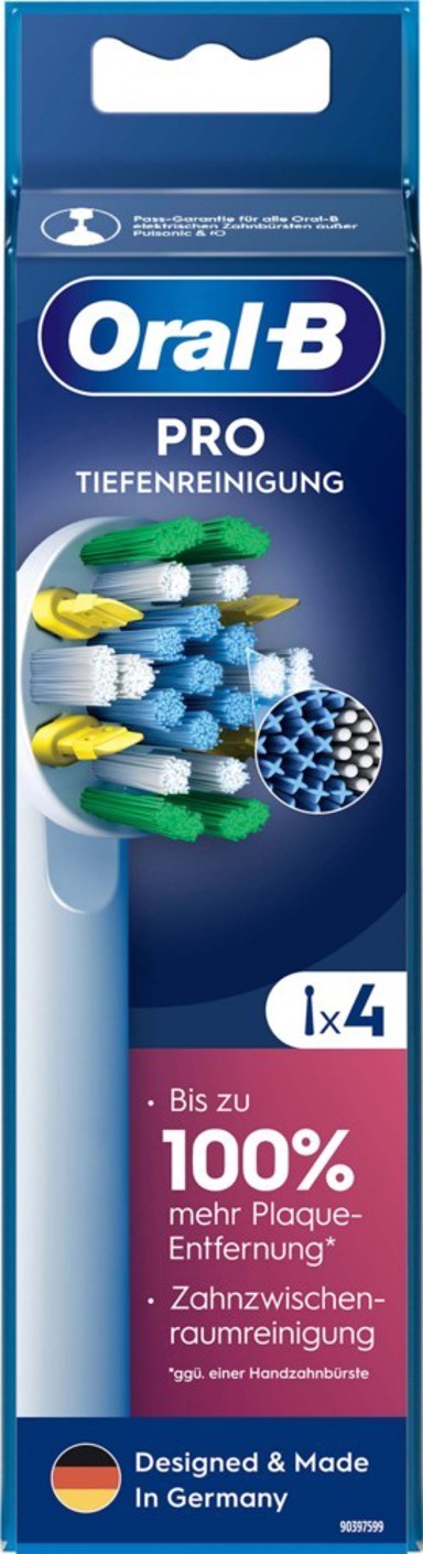 ORAL-B Zamjenske četkice Deep Cleaning, 4 kom, bijele