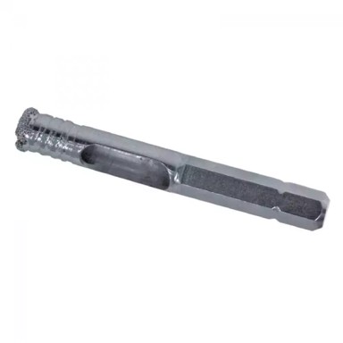 Dijamantno svrdlo za pločice fi 8 šesterokutna ručka, srebrna