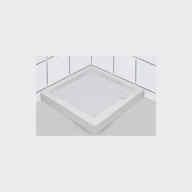 TENDANCE Podloga za tuš, 53x53 cm, guma - Bijela