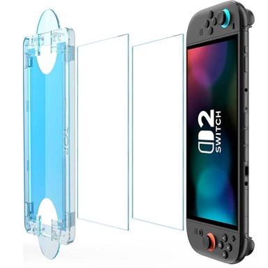 TECHSUIT Kaljeno staklo Premium SwitchAura s aplikatorom NS1 za Nintendo Switch 2, prozirno