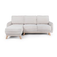 BONAMI SELECTION Bež (promjenjiva) sklopiva kutna garnitura od samta Tori, 230x170x80 cm
