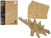 Drvena 3D prostorna puzzle Stegosaurus, edukativna slagalica 41 komad