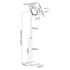 MY WALL Stalak za tablet HT 39L, crni