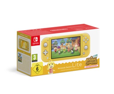 NINTENDO Switch Lite igraća konzola, Yellow + Animal Crossing: New Horizons