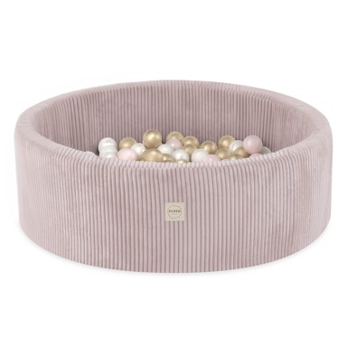 PLUSH NEST Bazen s 200 loptica, 90x30 cm, svijetlo rozi