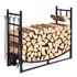 NORTHIX Metalni stalak za drva sa setom alata 85 x 33 x 77 cm, crni
