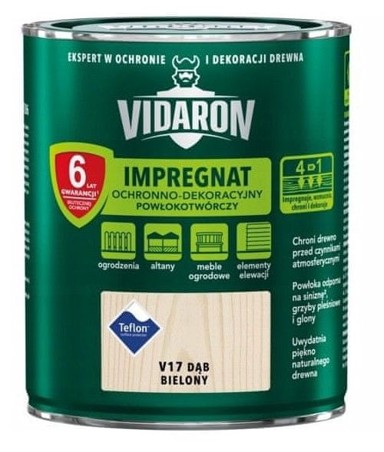 VIDARON Zaštitni i dekorativni impregnacijski premaz izbijeljeni hrast V17 0,7 l
