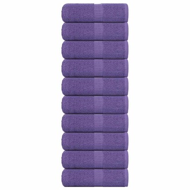FROGN Ručnici za goste, 10 kom, 30 x 50 cm, 360 g/m², ljubičasti