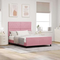 Box spring krevet, rozi, 140 x 200 cm
