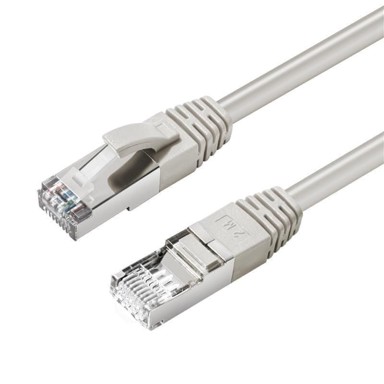 Mrežni spojni kabel, S/FTP, kategorija 6A, duljina 0,25 m, LSZH, siva
