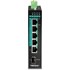 TRENDNET Industrijski mrežni preklopnik TI-PG541i, upravljani L2+, 5 x Gigabit + 1 x SFP, PoE, DIN, crni