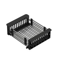 QUADRON Ocjedna košara s crnim ručkama