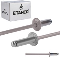 Aluminijska otvorena zakovica 3,2x8 mm RAL9007