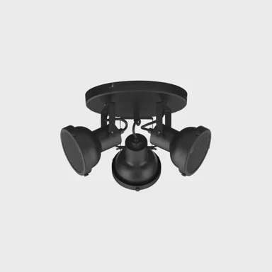 NOVA LUCE Plafonska lampa Ruvi NL9624105, GU10, IP20, mat crna, 3x