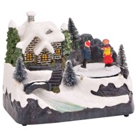 Božićna dekoracija za stol šareni model (16 x 11,5 x 13 cm, plastika)