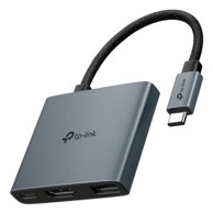 TP-LINK Hub UH3020C, USB-C, 5000 Mbit/s, sivi