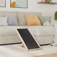 Rampa za pse, 100 x 40 cm, masivna jelovina, siva