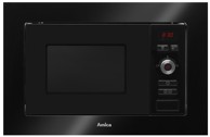 AMICA Mikrovalna pećnica AMMB20E1GB, ugradbena, s grillom, 20 l, 800 W, crna