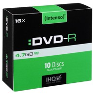INTENSO DVD-R 4,7GB, pak. 10 komada Slim Case
