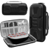 NIKCORP Putna futrola za Nintendo Switch 2, Hard Shell, 10 utora za igre, crna