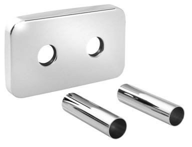 BRUCKNER Rozeta za radijator, 120 x 70 mm, 50 mm otvor, kromirana