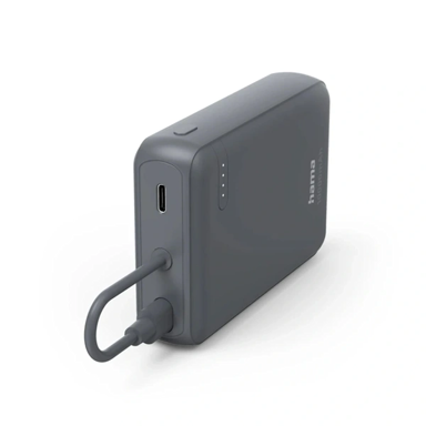 HAMA Powerbank Travel 10000 mAh, antracitni
