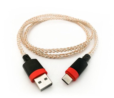 MXM USB priključni kabel USB/Type-C s pozadinskim osvjetljenjem 1 m