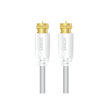SINOX Kabel SXV9102, satelitski F-kon (M) – F-kon (M), 2 m, bijeli