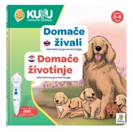 KUKU Dječja knjiga Interaktivna knjiga Domaće životinje, bez olovke