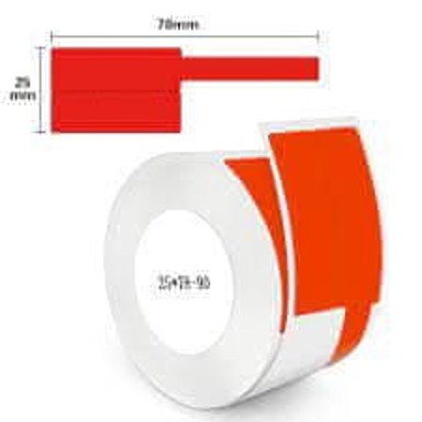 NIIMBOT Naljepnice za kabele 25 x 78 mm, 90 kom., crvene