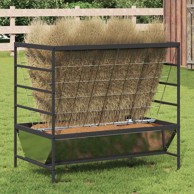 Hranilica za stoku srebrno 100 x 60 x 90 cm cinkani čelik