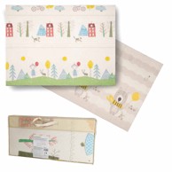 Edukativna dvostrana sklopiva pjenasta podloga, 150 x 200 cm, medvjedići/drveće