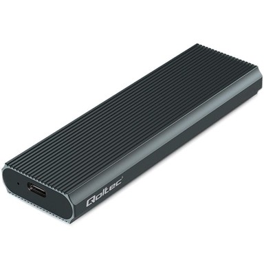 QOLTEC Kućište za SSD M.2 NVMe PCIe, USB 3.1, 10 Gb/s, grafit