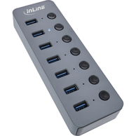 INLINE USB čvorište 35395D, sivo