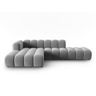 MICADONI HOME Svijetlo siva kutna garnitura (s lijevim kutom) Lupine, 299x177x70,05 cm