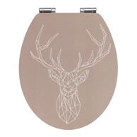 WENKO WC daska od bambusovog drveta s pločom od drvenih vlakana Stag, 44 x 37,5 cm