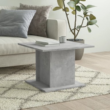 Stolić za kavu siva boja betona 55,5x55,5x40 cm od iverice
